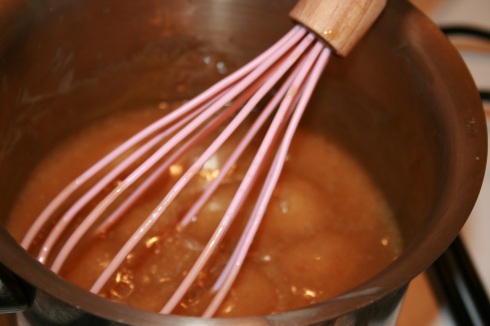 PBP Toffee sauce boiling